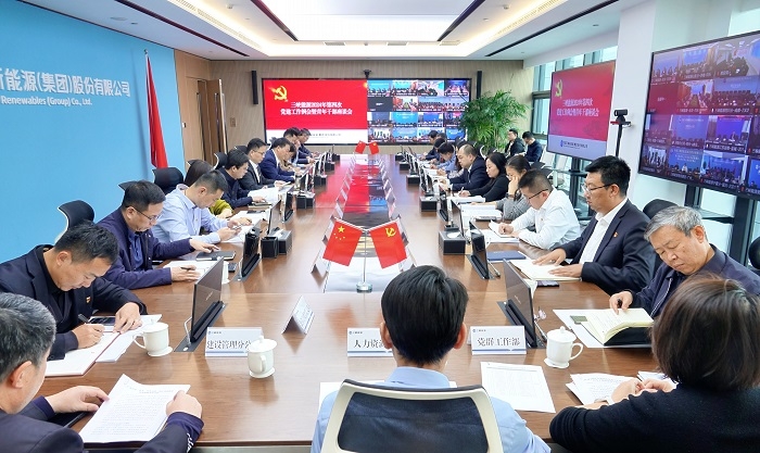 三峡能源党委召开2024年第四次党建工作例会暨青年干部座谈会